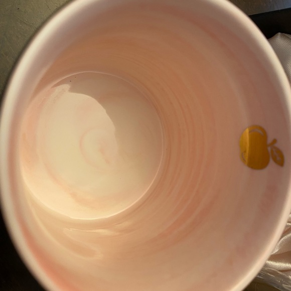 Pink Swirl Teacher Tea Mug with Matching Lid and Gold Spoon NIB - Picture 4 of 6